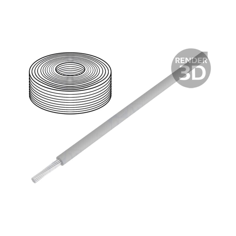 Cablu; LifY-Toy; litat; Cu; 0,04mm2; PVC; gri; 60V; 10m; Clasa: 5