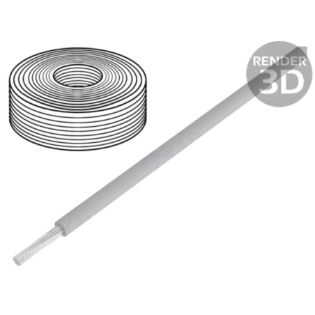 Cablu; LifY-Toy; litat; Cu; 0,04mm2; PVC; gri; 60V; 10m; Clasa: 5