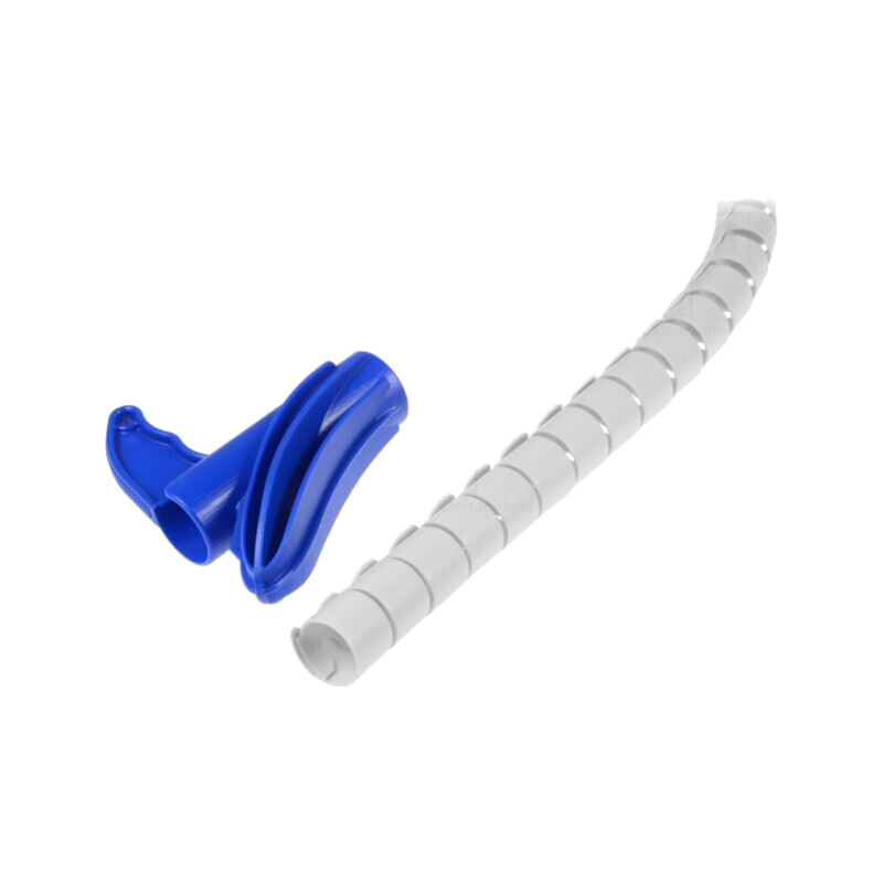Înfăşurare în spirală; 16mm; polipropilenă; gri deschis; UL94HB