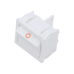 ROCKER; DPST; Poz: 2; ON-OFF; 10A/250VAC; albă; IP40; fără; 100mΩ
