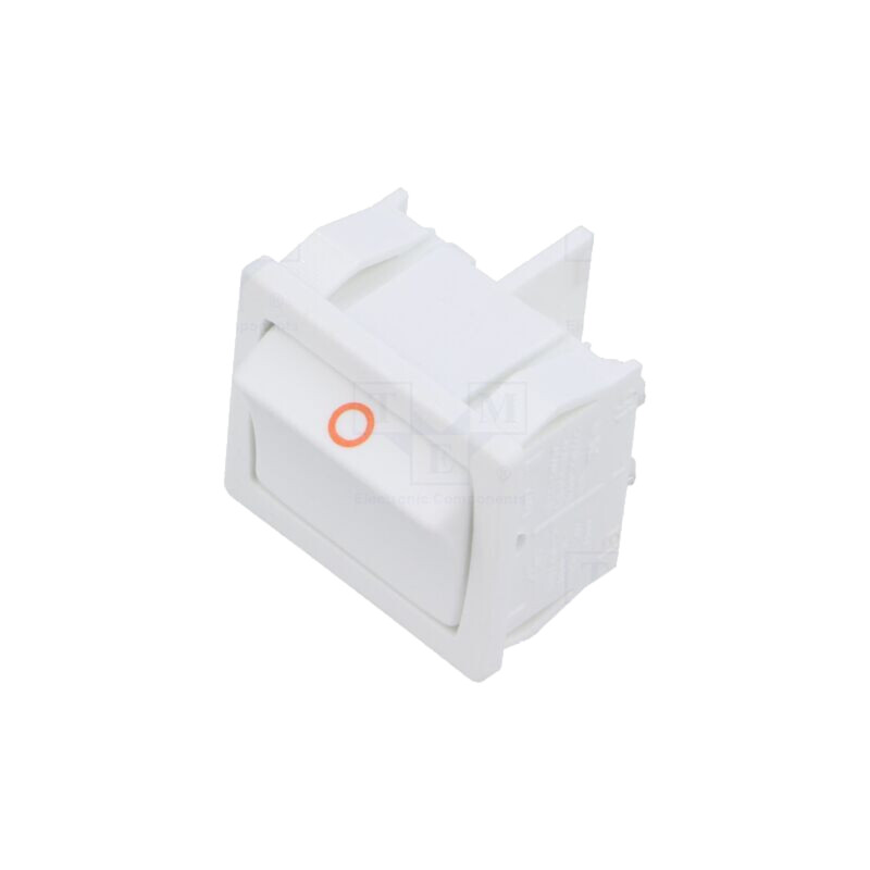 ROCKER; DPST; Poz: 2; ON-OFF; 10A/250VAC; albă; IP40; fără; 100mΩ