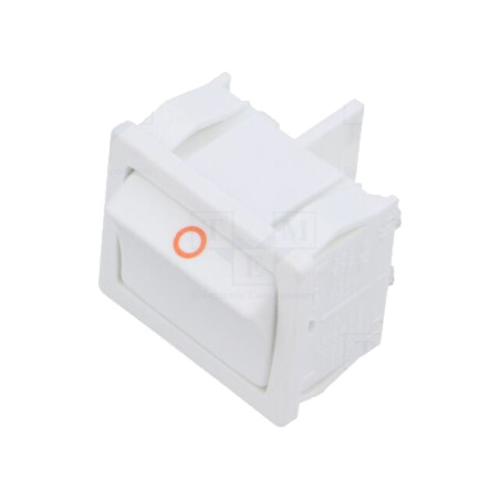 ROCKER; DPST; Poz: 2; ON-OFF; 10A/250VAC; albă; IP40; fără; 100mΩ
