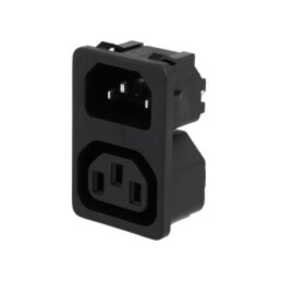 Conector: alimentare AC; soclu; tată/mamă; 10A; 250VAC; IEC 60320