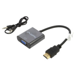 Adaptor; HDMI 1.4; HDMI mufă,Jack 3,5mm soclu,VGA soclu; 0,2m