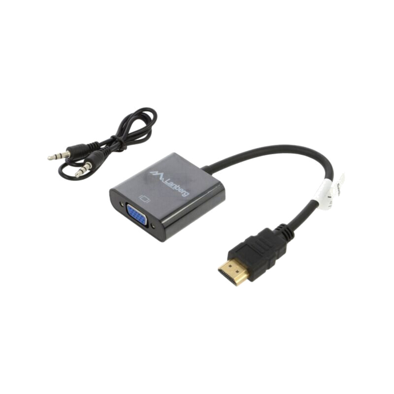 Adaptor; HDMI 1.4; HDMI mufă,Jack 3,5mm soclu,VGA soclu; 0,2m