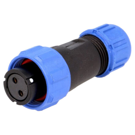 Mufă; SP13; mamă; PIN: 2; IP68; 4÷6,5mm; 13A; lipire; pe cablu; 250V