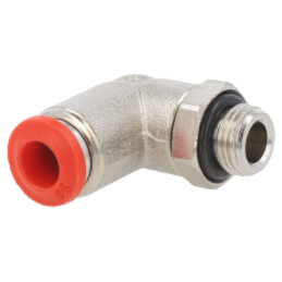 Racord push-in; în unghi; -0,99÷20bar; alamă nichelată; -20÷80°C