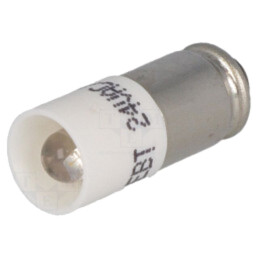 Lampă LED; albă; S5,7s; 24VDC; 24VAC; Nr.diode: 1