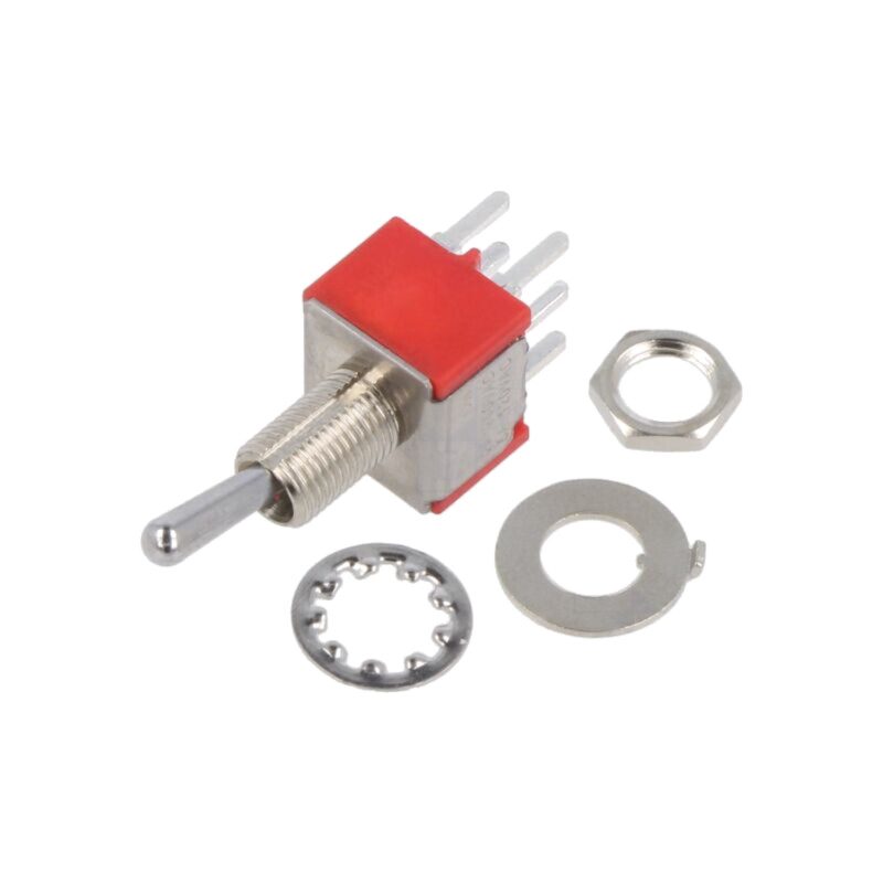 Comutator: basculant; Poz: 2; DPDT; ON-ON; 2A/250VAC; 5A/28VDC; 100