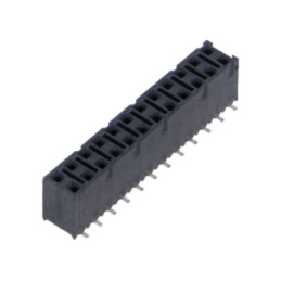 Conector: şiruri pini; mamă; PIN: 24; 2,54mm; aurit; SMT; soclu