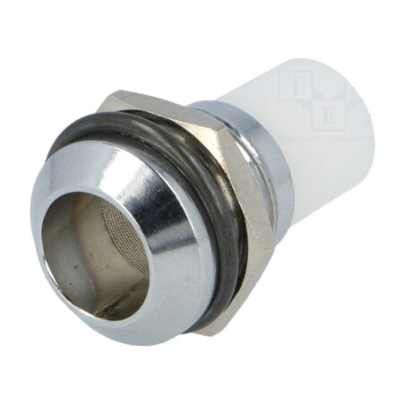 Montură pt.LED; 10mm; crom; convex