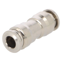 Racord push-in; simplu,de trecere; -0,99÷20bar; alamă nichelată