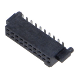 Conector: PCB-PCB; mamă; PIN: 20; 1,27mm; SFM; aurit; SMT; soclu; 3,7A