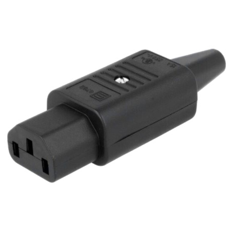 Conector: alimentare AC; mufă; mamă; 10A; 250VAC; IEC 60320; drept