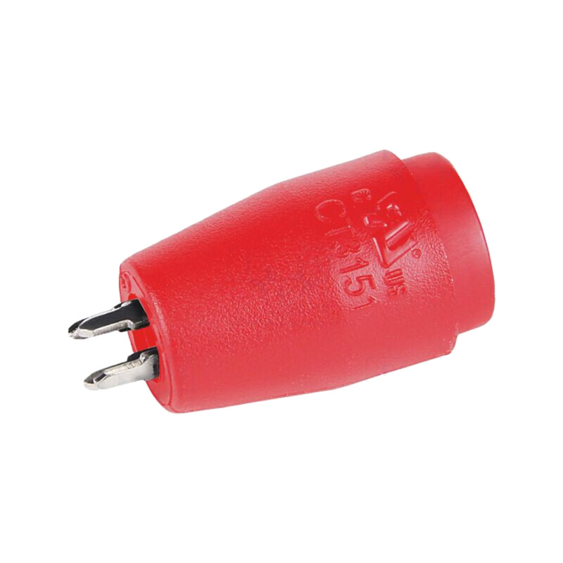 Conector: banană 4mm; soclu; roşie; 25A; 24,47mm; PCB; 5mΩ; 1kV