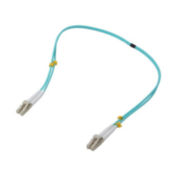 Patch cord cu fibră; OM4; LC/UPC,din ambele părţi; 0,5m; LSZH