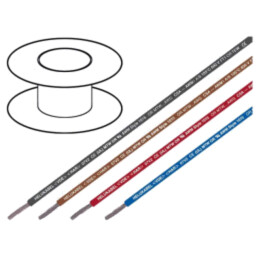 Cablu; H07V2-K; litat; Cu; 10mm2; 8AWG; PVC; negru; 450V,750V