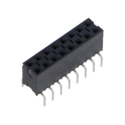 Conector: şiruri pini; soclu; tată; PIN: 16; de trecere; drept; THT