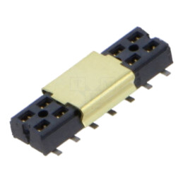 Conector: PCB-PCB; mamă; PIN: 14; 2mm; CLT; aurit; SMT; soclu; 4,1A