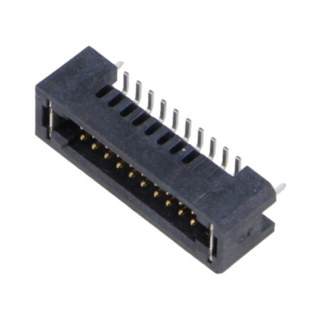Conector: PCB-PCB; tată; PIN: 20; 1,27mm; TFM; aurit; SMT; soclu; 3,7A