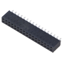 Conector: şiruri pini; mamă; PIN: 34; 2,54mm; aurit; THT; soclu