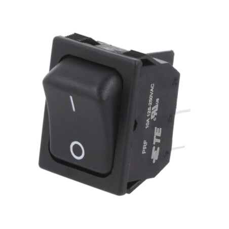 ROCKER; DPST; Poz: 2; ON-OFF; 10A/250VAC; neagră; fără; PR; -20÷85°C