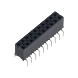 Conector: şiruri pini; soclu; tată; PIN: 20; de trecere; drept; THT