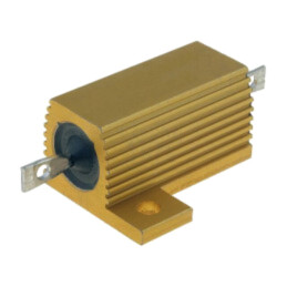 Rezistor: bobinat; cu radiator; înşurubare; 5Ω; 25W; ±5%; 100ppm/°C