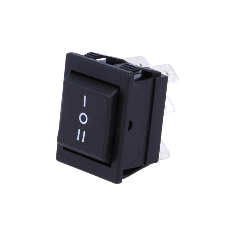 ROCKER; DP3T; Poz: 3; ON-OFF-ON; 16A/250VAC; 20A/28VDC; neagră; fără