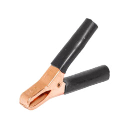Bornă crocodil; 75A; Capacitate prindere: max.29mm; neagră