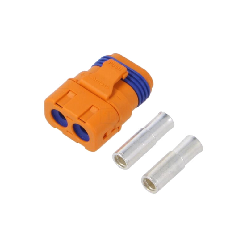 Conector: alimentare DC; mufă; LFB50; mamă; PIN: 2; pe cablu; lipire