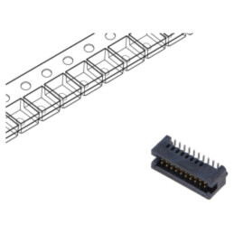 Conector: PCB-PCB; tată; PIN: 20; 1,27mm; TFM; aurit; SMT; soclu; 3,7A