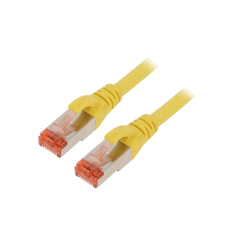 Patch cord; S/FTP; 6; litat; Cu; LSZH; galben; 2m; 27AWG Patch cord; S/FTP; 6; litat; Cu; LSZH; galben; 2m; 27AWG
