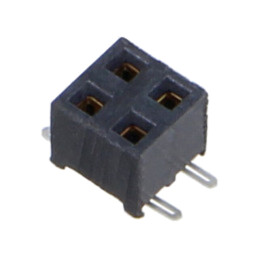 Conector: şiruri pini; mamă; PIN: 4; 2mm; aurit; SMT; soclu; rolă