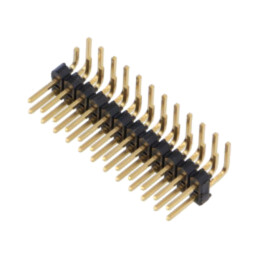 Conector: şiruri pini; şir pini; tată; PIN: 24; în unghi 90°; THT