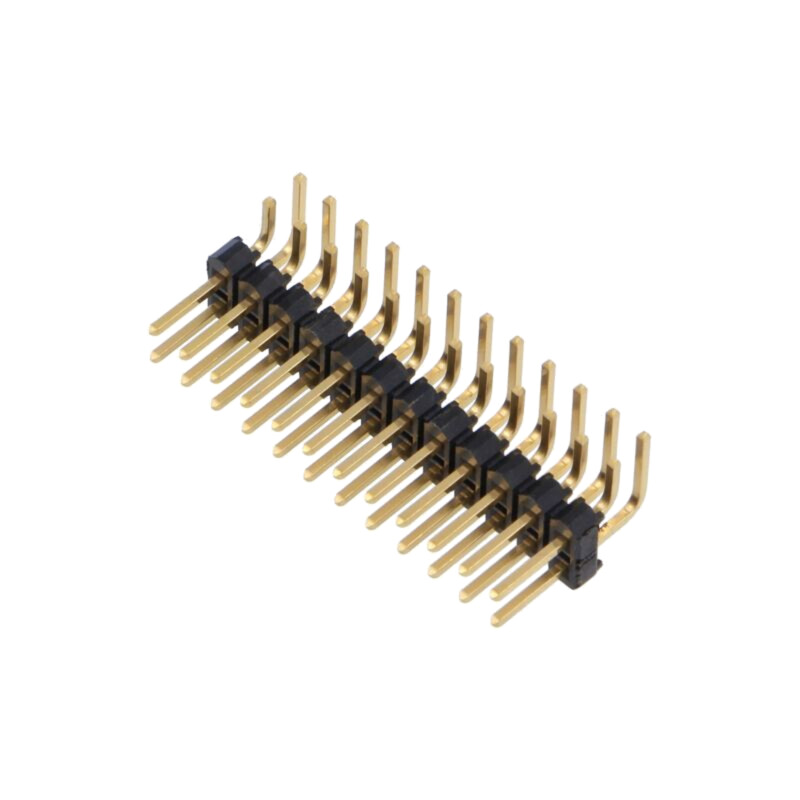 Conector: şiruri pini; şir pini; tată; PIN: 24; în unghi 90°; THT Conector: şiruri pini; şir pini; tată; PIN: 24; în unghi 90°; THT