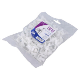 Element de susţinere; natural; pe cablu rotund; 100buc; cu cui