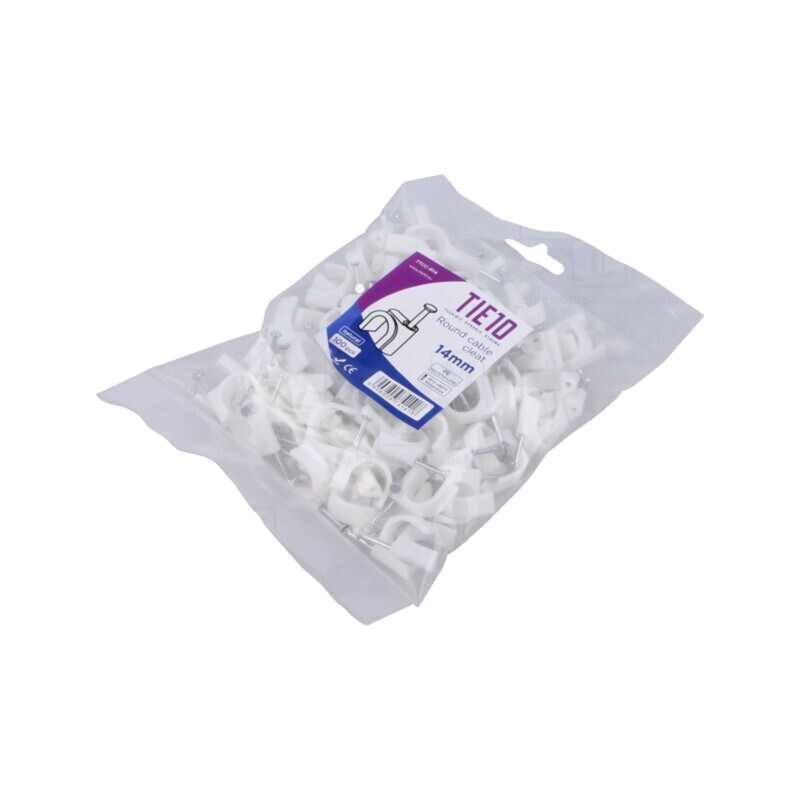 Element de susţinere; natural; pe cablu rotund; 100buc; cu cui