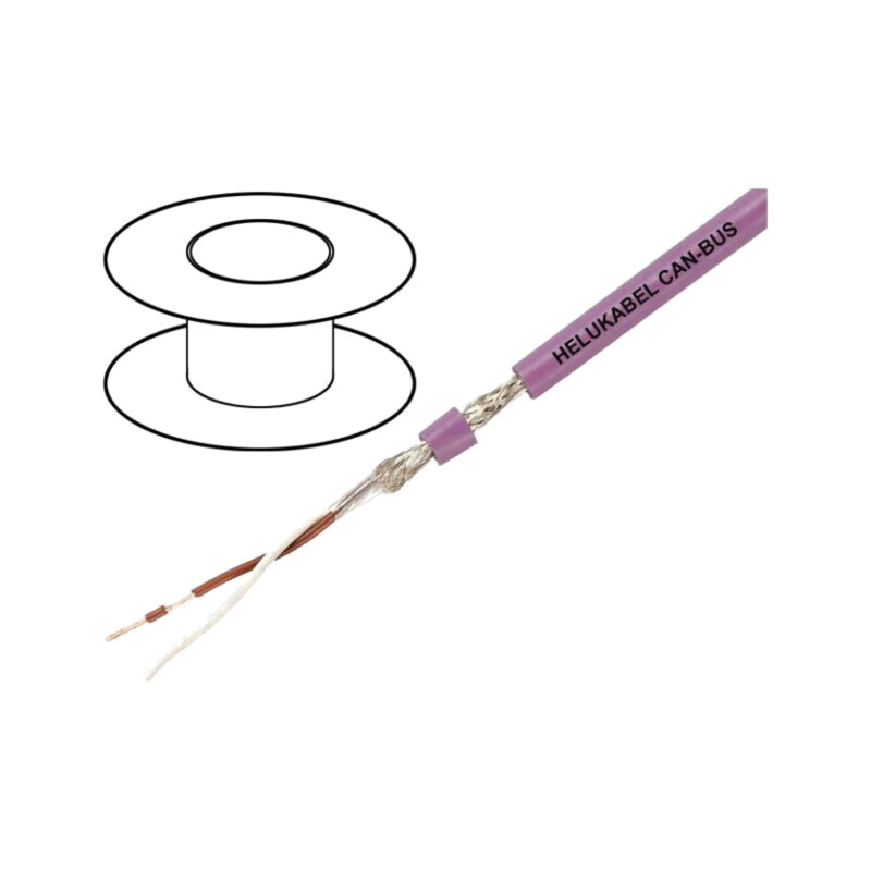 Cablu; 1x2x0,5mm2; CAN bus; litat; Cu; PVC; violet; fără Cablu; 1x2x0,5mm2; CAN bus; litat; Cu; PVC; violet; fără