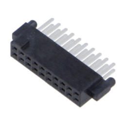 Conector: PCB-PCB; mamă; PIN: 20; 1,27mm; SFM; aurit; THT; soclu; 3,7A