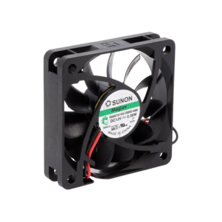 Ventilator: DC; axial; 12VDC; 60x60x15mm; 21,46m3/h; 14,5dBA; Vapo