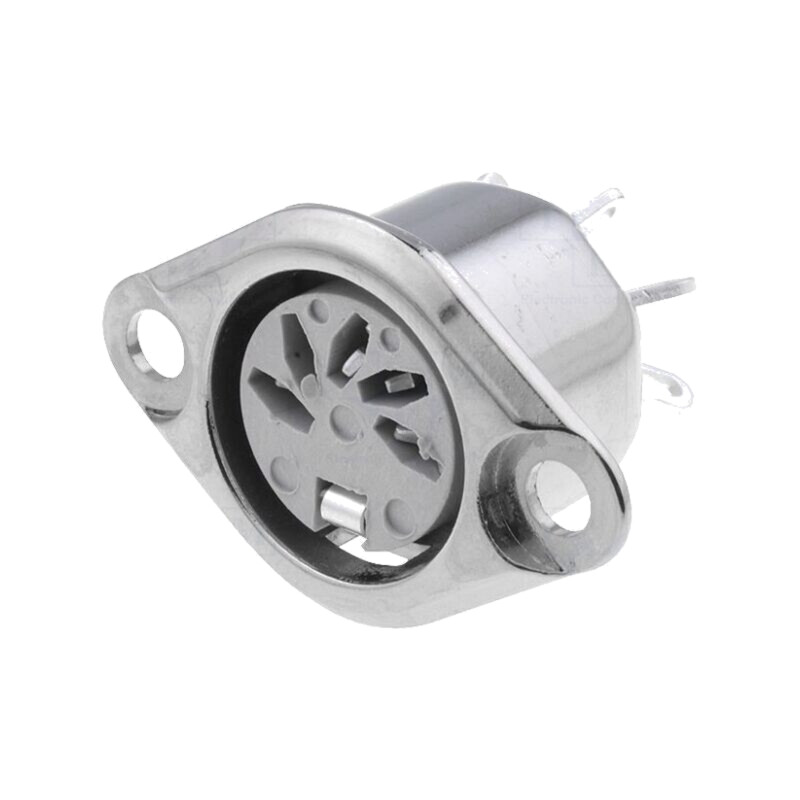 Conector: DIN; soclu; mamă; PIN: 5; Dispunere: 180°; lipire; 34V; 2A