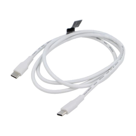 Cablu; USB 2.0; USB C mufă,din ambele părţi; nichelat; 1m; alb