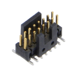 Conector: şiruri pini; tată; PIN: 16; 1,27mm; gold flash; SMT; soclu