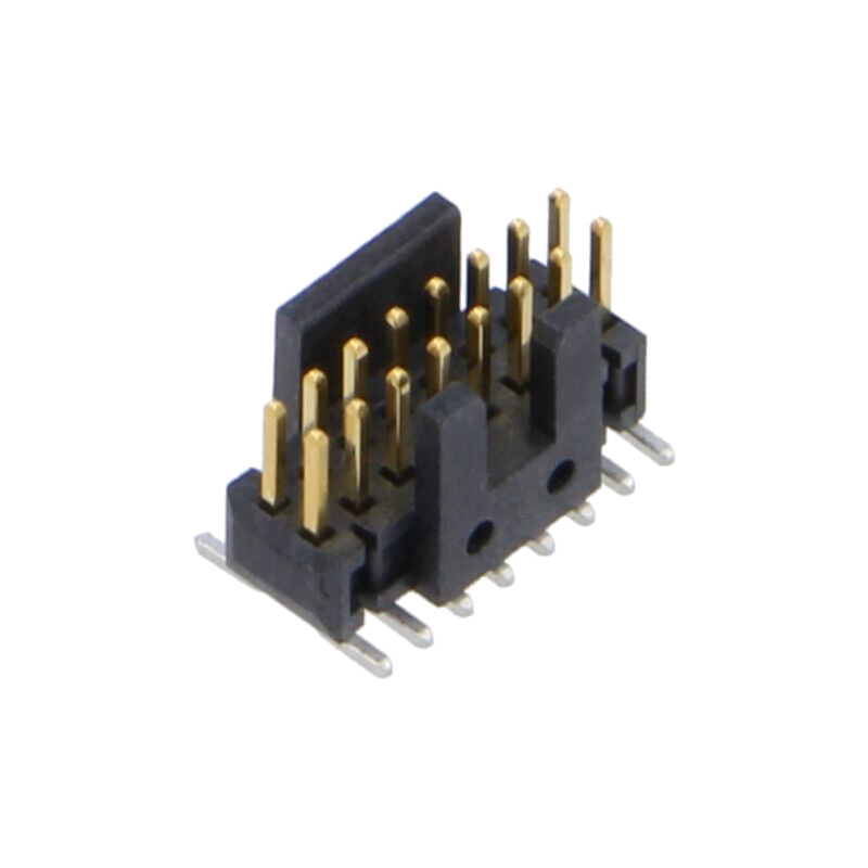 Conector: şiruri pini; tată; PIN: 16; 1,27mm; gold flash; SMT; soclu
