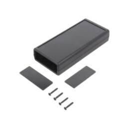 Carcasă: cu panou; X: 66,5mm; Y: 140mm; Z: 28mm; ABS; neagră