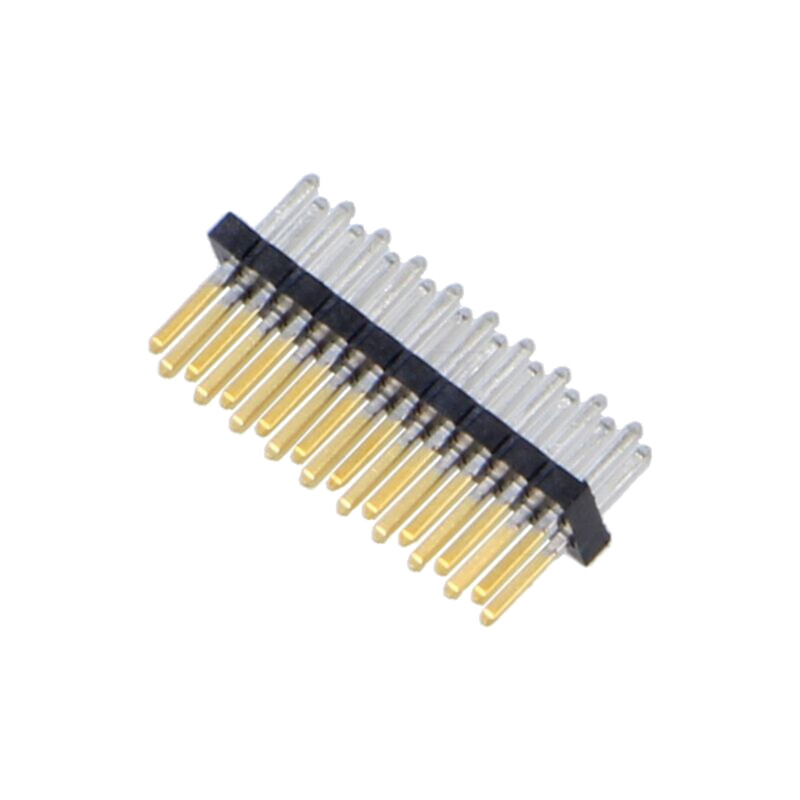 Conector: şiruri pini; tată; PIN: 20; 1,27mm; aurit; THT; soclu