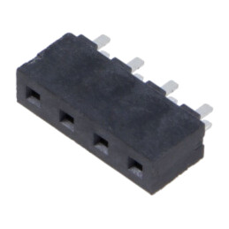 Conector: şiruri pini; soclu; tată; PIN: 4; drept; 5,08mm; THT; 1x4