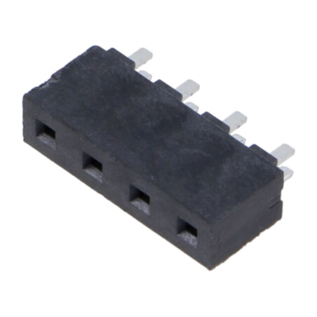 Conector: şiruri pini; soclu; tată; PIN: 4; drept; 5,08mm; THT; 1x4