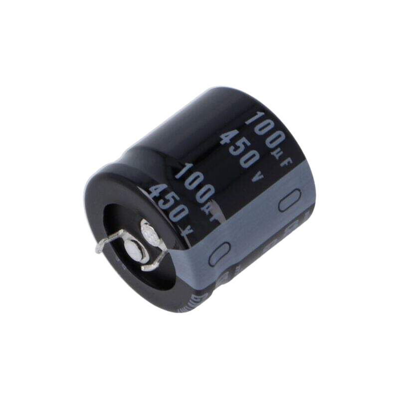 Condensator: electrolitic; SNAP-IN; 100uF; 450VDC; Ø25x25mm; ±20%
